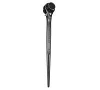 sourcing map Llave de trinquete para andamios de 19 mm x 22 mm, CR-V, 12 puntos, doble extremo, llave de carraca, herramienta para reparación de automóviles, mantenimiento mecánico, color negro