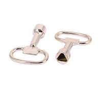 sourcing map Llave de Vaso Llave del triángulo 2 Piezas para 8 mm Triangular Cerradura del Panel