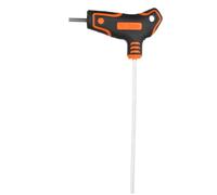 sourcing map Llave hexagonal de extremo plano con mango en T, 3 mm, métrica, acero S2, brazo largo, llave en T, herramienta de reparación para mantenimiento de automóviles en el hogar, reparación de