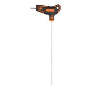 sourcing map Llave hexagonal de extremo plano con mango en T de 2,5 mm métrica S2 de acero extra largo, llave en T, herramienta de reparación para mantenimiento de automóviles en el hogar, reparación