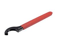 sourcing map Llave inglesa con gancho en C Portabrocas para tuerca redonda de 22-26 mm, con mango antideslizante rojo