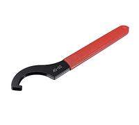 sourcing map Llave inglesa con gancho en C Portabrocas para tuerca redonda de 45-52 mm, con mango antideslizante rojo
