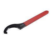 sourcing map Llave inglesa con gancho en C Portabrocas para tuerca redonda de 55-62 mm, con mango antideslizante rojo