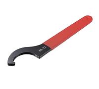 sourcing map Llave inglesa con gancho en C Portabrocas para tuerca redonda de 68-72 mm, con mango antideslizante rojo