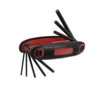 sourcing map Llave Torx plegable T9-T40 8 en 1 portátil plegable estrella 6 puntos juego de herramientas de destornillador para reparación básica del hogar y aplicaciones generales