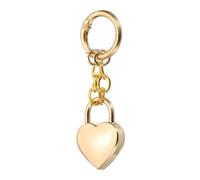 sourcing map Llavero de aleación de zinc con forma de corazón para bolso de mano, bolso de mano, mochila