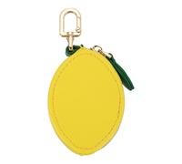 sourcing map Llavero de cuero con cremallera, bonito dije de bolsa en forma de fruta para mujeres y niñas, bolsos, mochilas, decoración, mini carteras