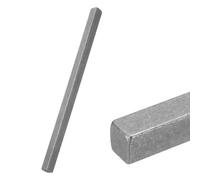sourcing map Llaves cuadradas de acero, 7/16 x 7/16 x 10 pulgadas, 45#, barra de acero cuadrada estirada en frío, barras de metal de precisión para llaveros, soporte estructural mecánico, maquinaria