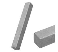 sourcing map Llaves cuadradas de acero, 7/8 x 7/8 x 8 pulgadas, barra de acero cuadrada estirada en frío 45#, barras de metal de precisión para llaveros, soporte estructural mecánico, maquinaria