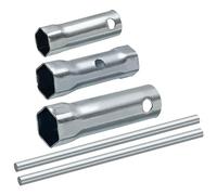 sourcing map Llaves de Bujías de Encendido Kit, Llave de Vaso de Doble Extremos (16mm, 21mm, 17/19mm)