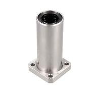 sourcing map LMK20LUU 20mm Interior Diámetro Cuadrado Brida Montaje Lineal Movimiento Bolas Rodamiento