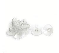sourcing map Los Soportes de Acuario succión Copa lechones de 5 mm de CO2 Tubos tubería Blanca Clara 10 pcs