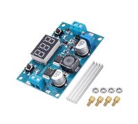 sourcing map LTC1871 - Convertidor de impulso, regulador de voltaje, módulo ajustable de 3-35 V a 3.5-35 V 9 A con tornillos hexagonales, tuercas, disipador de calor para transformadores de potencia
