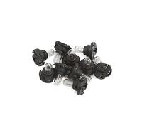 sourcing map 10uds LED Amarillo T4,7 Luz de Panel Tablero Bombilla Interior de Coche Vehículo Consumo Bajo 12V