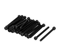 sourcing map M 3 x 35 mm tapa a rosca hexagonal tornillos de cabeza pernos 25 piezas
