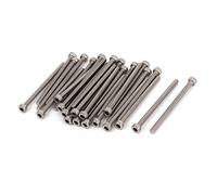 SOURCING MAP M 3 x 45 mm 0,5 mm tornillos hexagonales con arandelas de paso llaves Allen Head tornillos 30 piezas