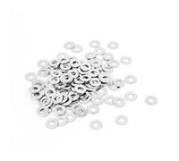 sourcing map M1.6 x 0.3mm Stainless Steel Sellado Arandela Plana para Tornillo 100 Piezas