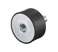sourcing map M10 Macho Hembra Goma Soportes, Amortiguador, para Motor Generador Compresor Garaje Reversa Ósmosis Bomba Impacto Aire Generador Coche Bobinas, D40mmxH20mm