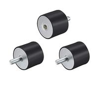 sourcing map M10 Macho Hembra Goma Soportes, Vibración Aisladores, Amortiguador 50mm x 40mm 3 piezas