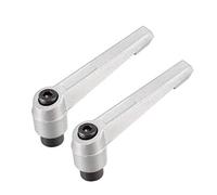 sourcing map M10 Palanca de pomo de sujeción ajustable Trinquete de roscado Perno de rosca hembra 2 uds