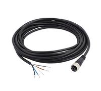 sourcing map M12 de 5 pines hembra de Tira de Conectores de aviación gris 5m de Cable eléctrico