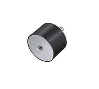 sourcing map M12 Macho Hembra Goma Soportes, Vibración Aisladores, Amortiguador 60mm x 40mm