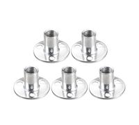 sourcing map M12x40x2.5mm Punta Orificio T Tuerca Carbono Acero Tuercas-T Muebles Hardware Brida Inserción Hembra Rosca 5uds