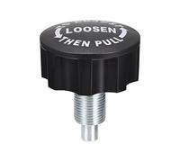 sourcing map M16 - Perilla de resorte para el hogar, fitness, tornillos de ajuste de altura, color negro