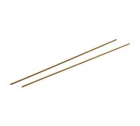 sourcing map M2,5 x 250mm de Rosca Macho de 0,45mm de paso toda la Rosca de la Barra de Latón Espárrago Perno 2uds