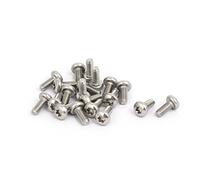 sourcing map M2.5 x 6 mm 304 de acero inoxidable torx cabeza tornillos tornillos pernos sujetadores 20 Pcs