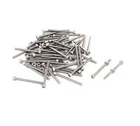 sourcing map M2.5x30mm Tornillos de cabeza hexagonal moleteados Tornillos Tuercas Juego de 50 piezas