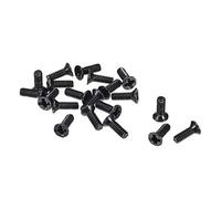 sourcing map M2 x 6 mm Phillips tornillo sujetador negro para portátil PC TV ventilador audio interruptor 350pcs