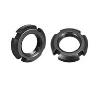 sourcing map M20x1.5 mm Tuercas Ranuradas Redondas de Retención de Cuatro Ranuras 2 uds