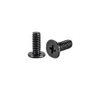 sourcing map M2x8mm Phillips Tornillo Sujetador Negro 3,8mm Diámetro Tornillo Cabeza para Portátil PC TV Ventilador Interruptor 100 Piezas
