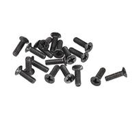 sourcing map M3.5 x 12mm Phillips tornillo sujetador negro para portátil PC TV ventilador audio interruptor 50pcs