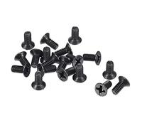 sourcing map M3.5 x 8mm Phillips tornillo sujetador negro para portátil PC TV ventilador audio interruptor 50pcs