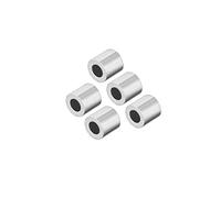 sourcing map M3 Manguito de aluminio Crimp 3 mm. Cuerda de alambre de acero. Botones de tope 5 pcs.