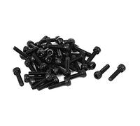 sourcing map M3 x 12mm Tornillos de cabeza hueca hexagonal de rosca completa 50 pcs