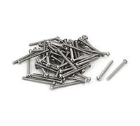 sourcing map M3 x 35mm Tornillos de cabeza de botón hexagonal de acero inoxidable 304 60pcs