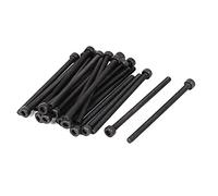sourcing map M3 x 50mm Tornillos de cabeza hueca hexagonal de rosca completa 25 pcs