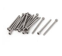 sourcing map M3x45mm 0.5mm Pernos de paso Socket Cap Head Tornillos de llave hexagonal 20pcs