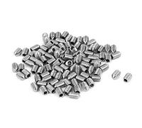 sourcing map M3x5mm de acero inoxidable tornillos prisioneros del Vértice el tornillo de cabeza hueca hexagonal 100pcs