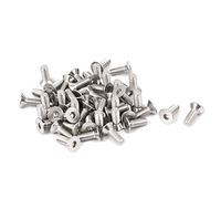 sourcing map M3x8mm de acero inoxidable de cabeza plana hexagonal tornillos avellanados tornillo 50pcs