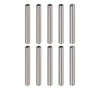 sourcing map M4 Interna Rosca Espiga Pasador 10uds 6x60mm Chaflanado Plano Carbono Acero Cilíndrico Pasador Cama Estantería Metal Dispositivos Industriales Pasadores