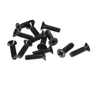 sourcing map M4 X 14mm Phillips Tornillo Sujetador Negro para Portátil PC TV Ventilador Interruptor 50 Piezas