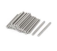 sourcing map M4 x 50mm 304 Completa de Acero Inoxidable Barra Roscada Espárrago Perno Varilla Sujetadores 50pcs