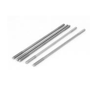 sourcing map M4x130mm 304 Inoxidable Acero Doble Extremo Roscado Perno Tornillo Perno 5uds.