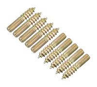 sourcing map M4x20mm Suspensión Pernos, 24uds Doble Extremo Rosca Espiga Tornillos para Madera Muebles Conexión