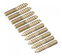 sourcing map M4x25mm Suspensión Pernos, 12uds Doble Extremo Rosca Pasador Tornillos para Madera Muebles