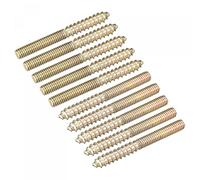 sourcing map M4x40mm Suspensión Pernos, 20uds Doble Extremo Rosca Pasador Tornillos para Madera Muebles